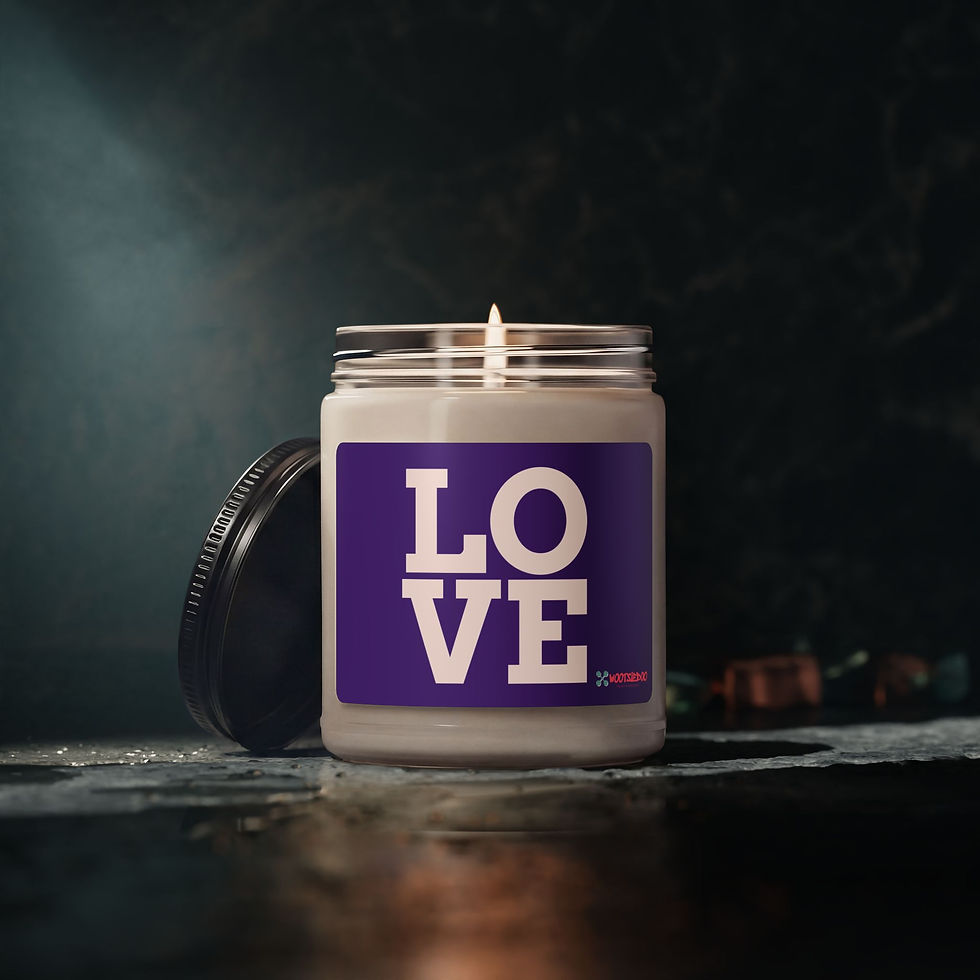 Miniature : LOVE Image Scented Soy Candle — 9oz Aromatherapy Jar, Gift Idea
