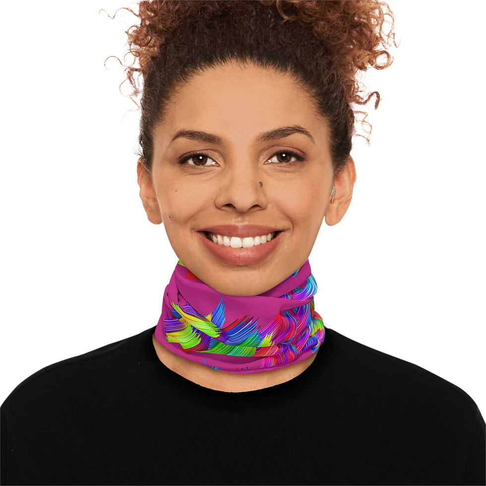 Miniatura: Colorful Abstract Lightweight Neck Gaiter, Fashion Accessory, Neck Warmer