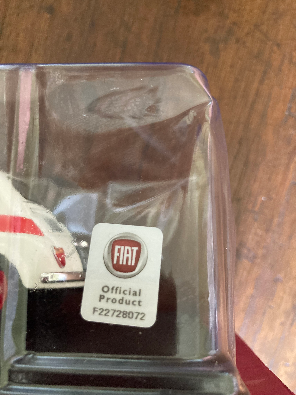 Thumbnail: 1:24 Fiat 500 Sport 1958 White/Red Detailed Scale Model Car.