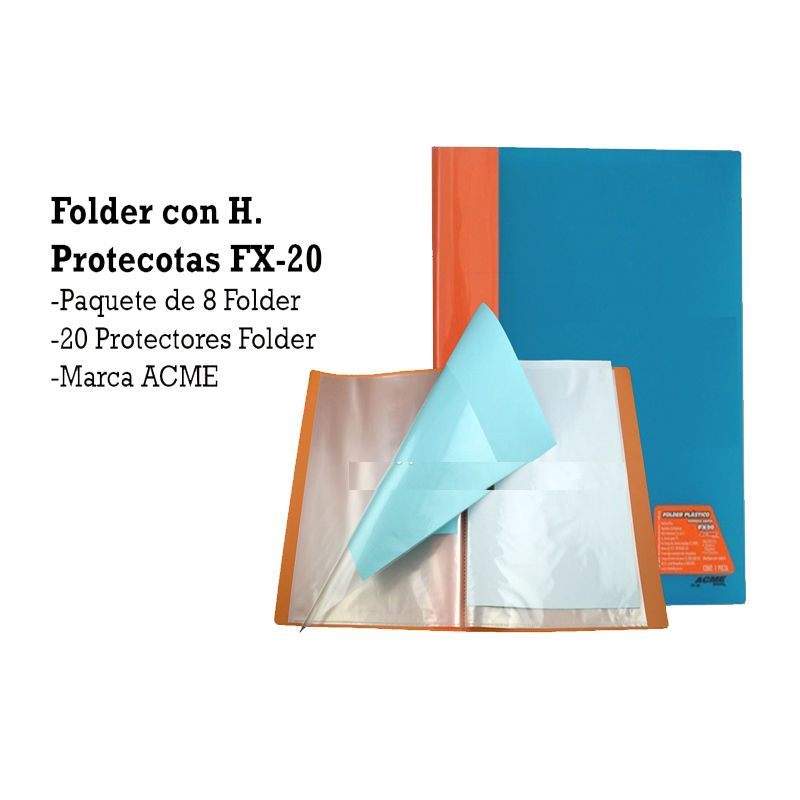 FOLDER CON PROTECTOR DE HOJAS