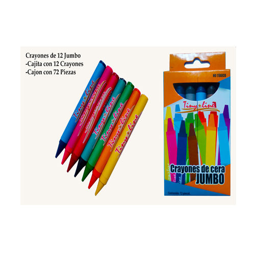 CRAYOLA DE 12 REGULARES TINY-LINE