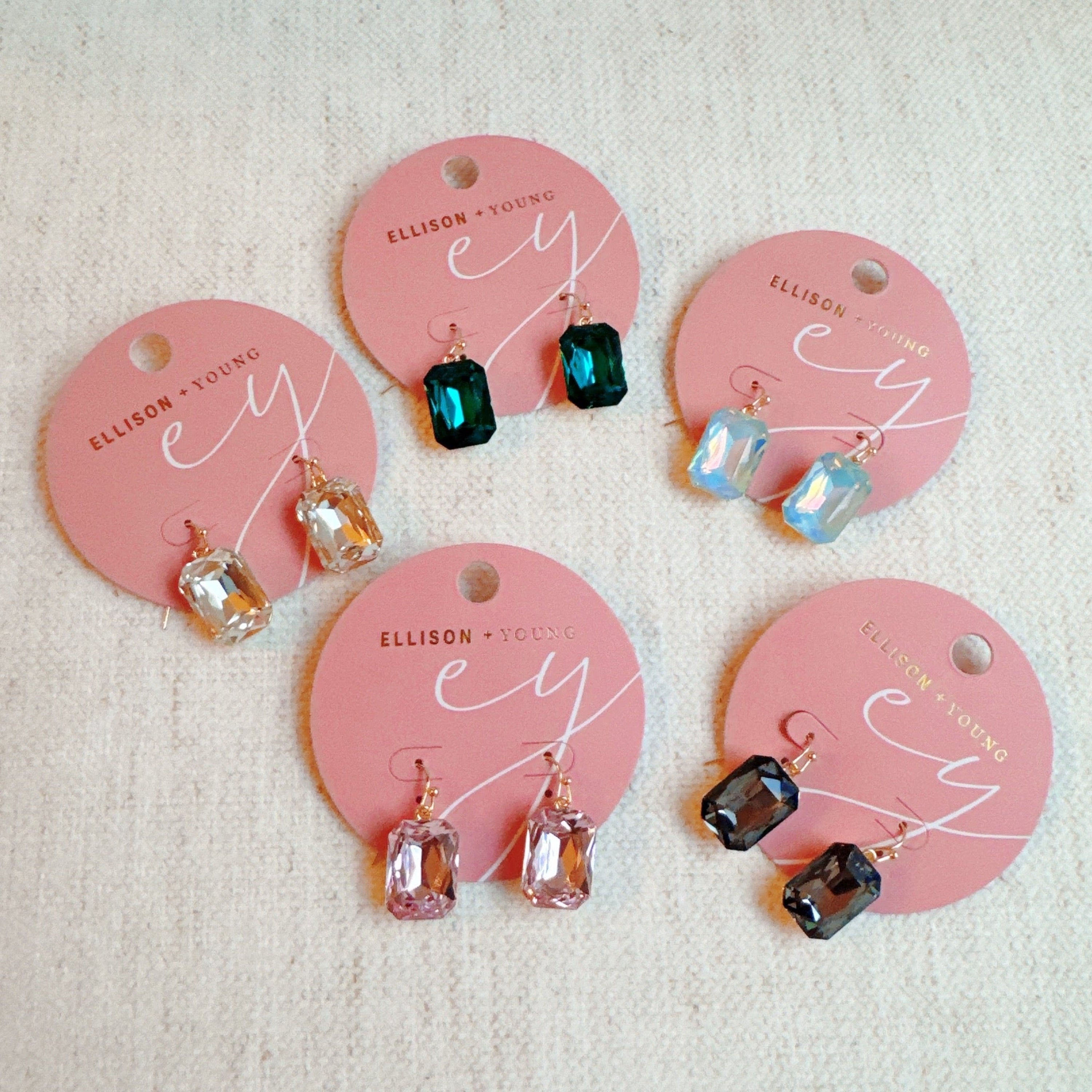 Simple and Classy Jewel Stud Earrings – Dainty Sparkle Jewellery