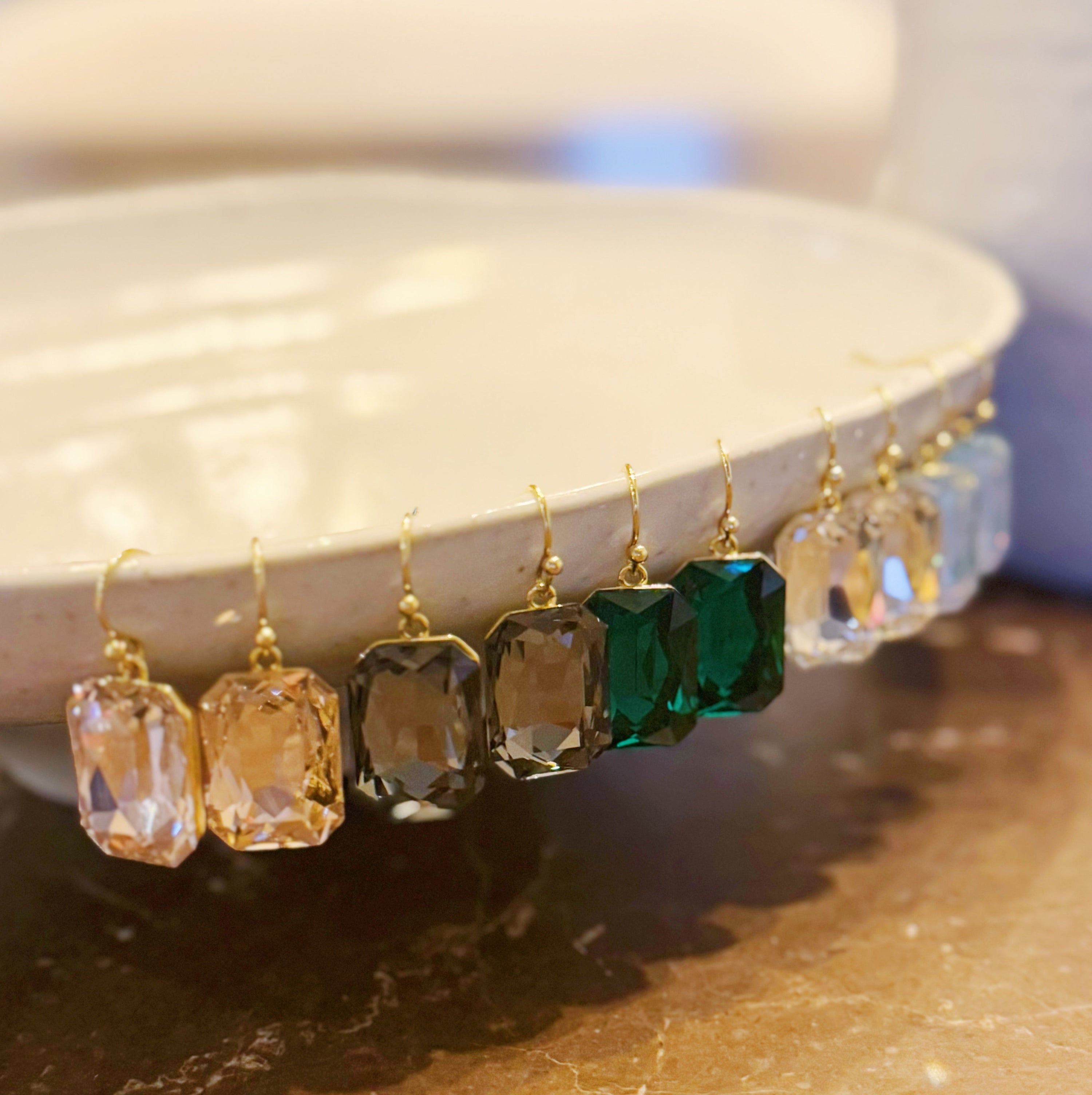 Simple and Classy Jewel Stud Earrings – Dainty Sparkle Jewellery
