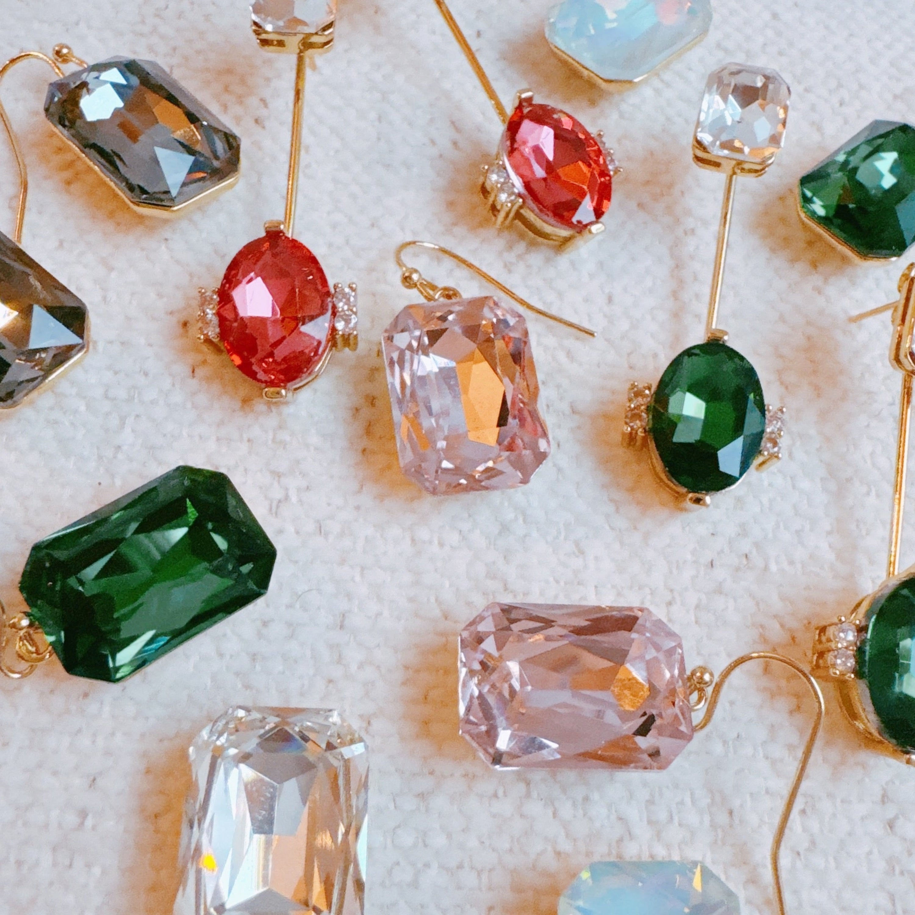 Simple and Classy Jewel Stud Earrings – Dainty Sparkle Jewellery