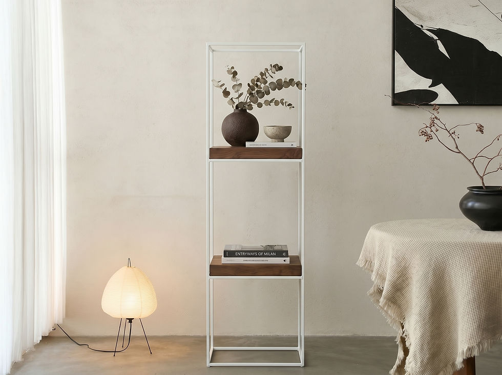 Miniatură: consola display tower lemn natural nuc stejar masiv walnut oak ash
