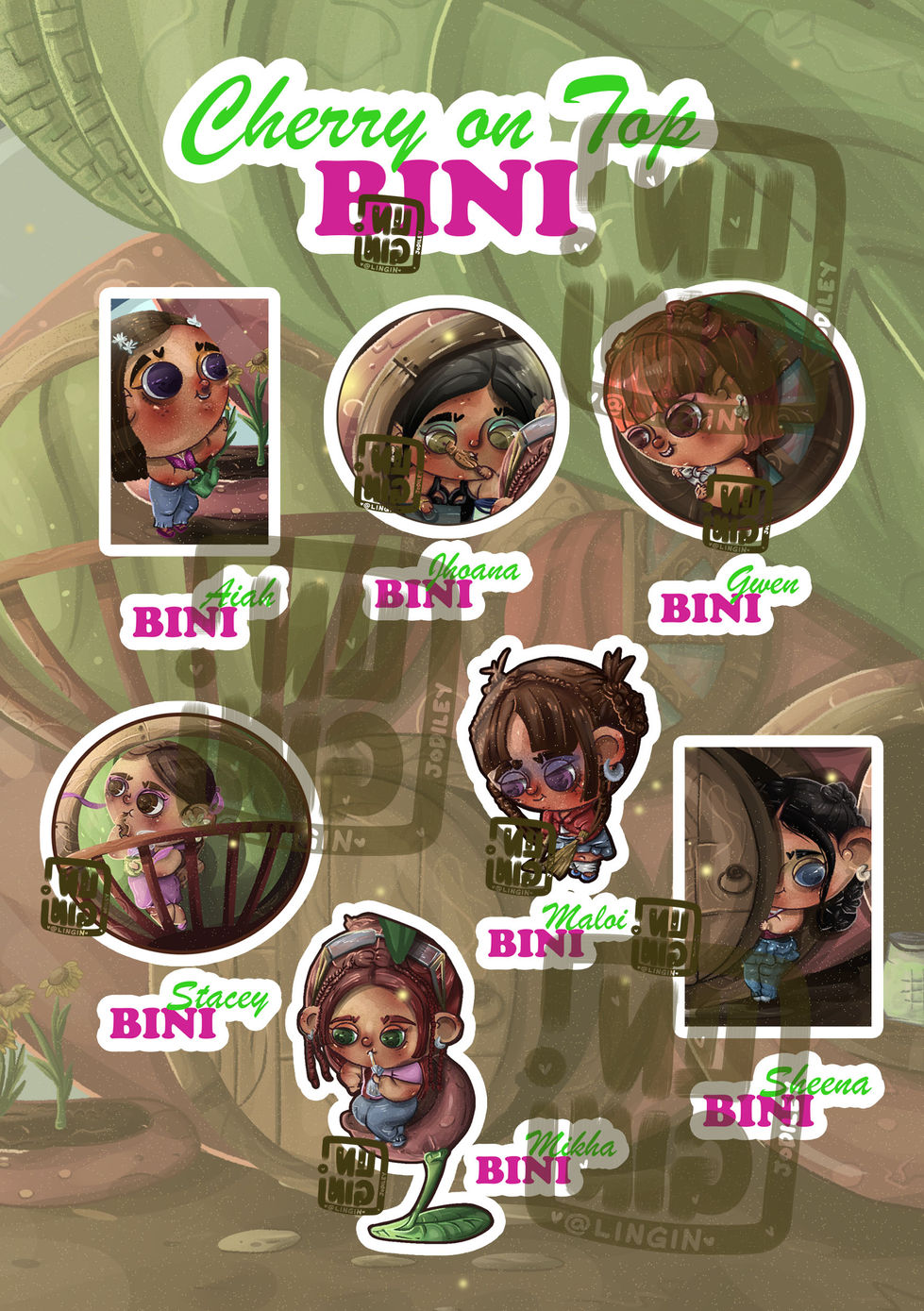 Bini Sticker Sheet