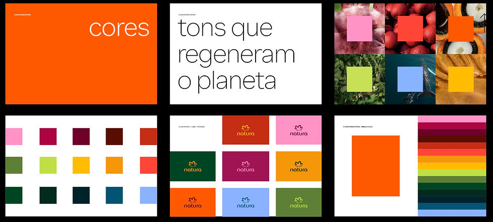 Nova identidade visual da Natura-cores