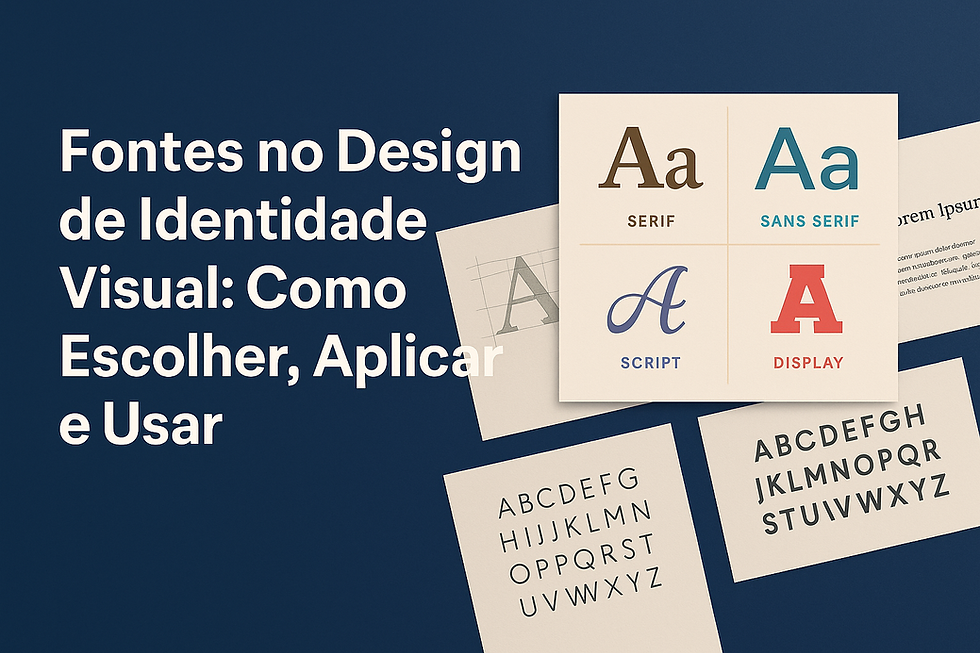 Fontes no Design de Identidade Visual: Como Escolher, Aplicar e Usar Para Sua Marca se Destacar