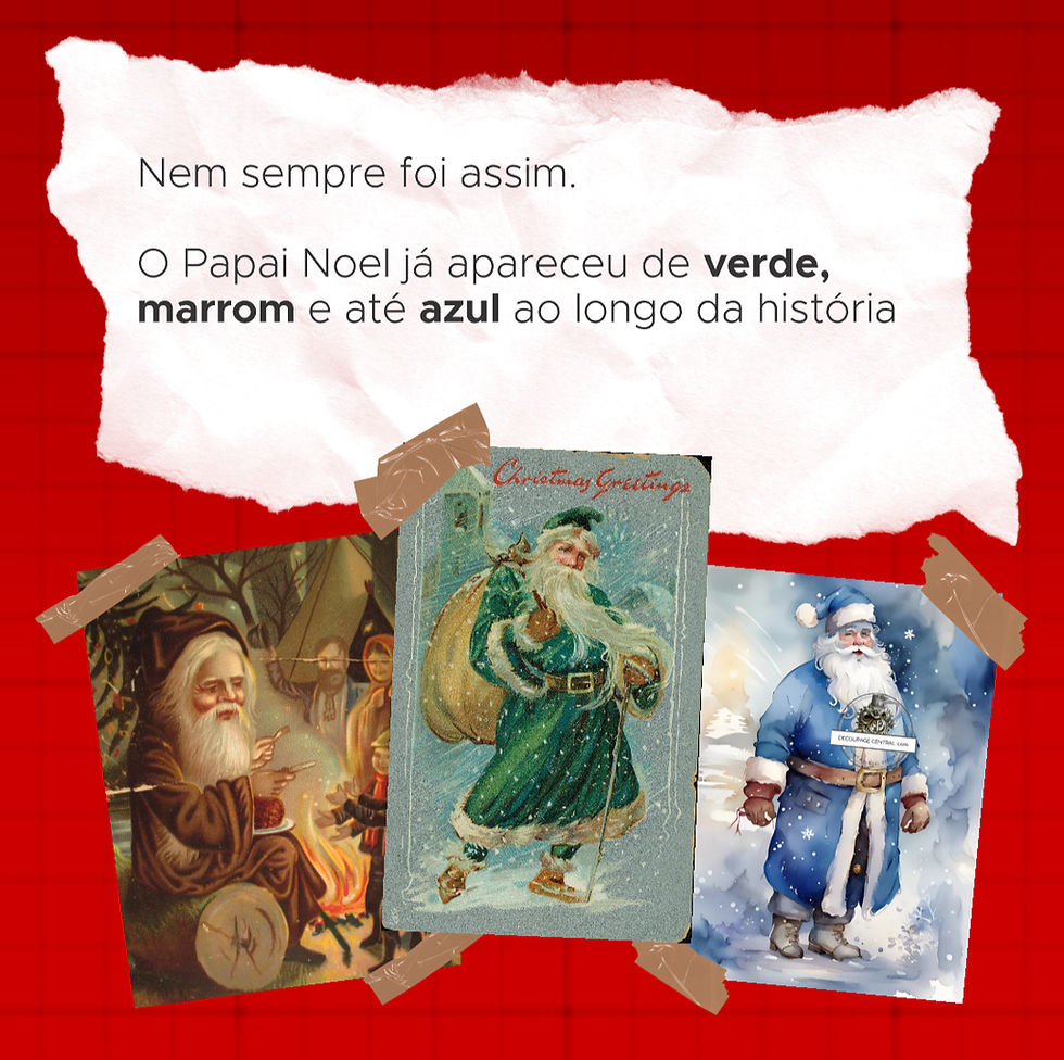 Por que o Papai Noel é vermelho? Cores do papai noel