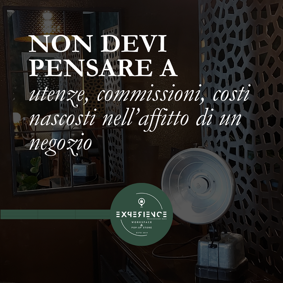 Icluse utenze nell'affitto  Pop Up Temporary Store a Bergamo