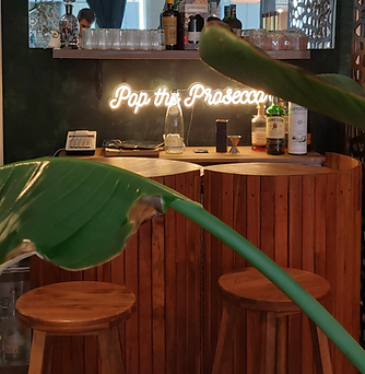dettagli bancone bar pop up