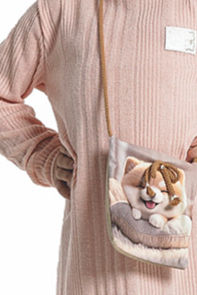 Miniatura: Vestido Tricô com bolsa