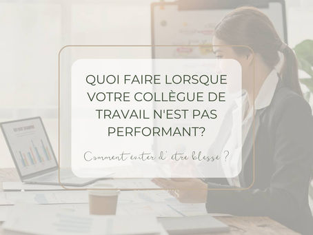 Que faire lorsque l'on n'est pas performant ?