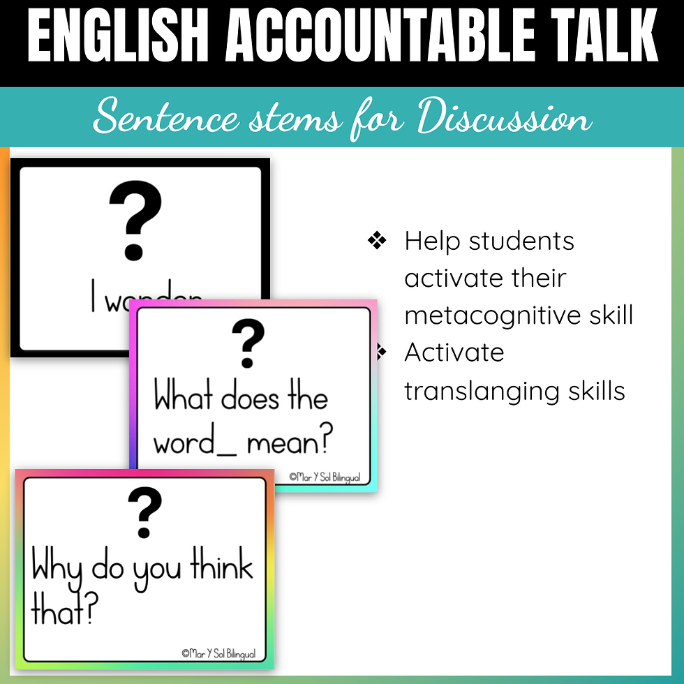 Thumbnail: English Accountable talk Posters for Oracy and Dialogue Google Slides