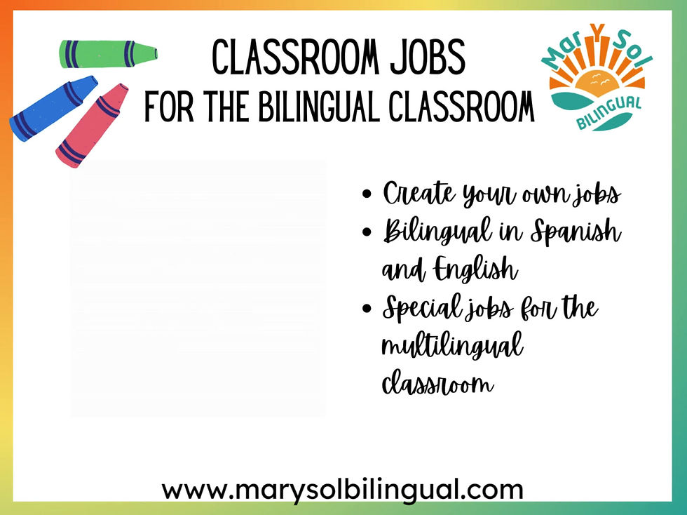 Thumbnail: Class jobs Spanish and English Class Jobs- Trabajos del Aula (Editable)