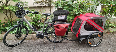 Déplacement vélo écologique frais kilométriques