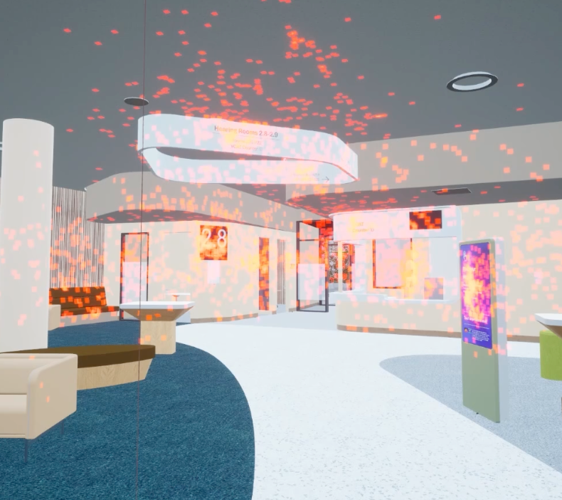 Lobby heatmap visualization: occupancy data