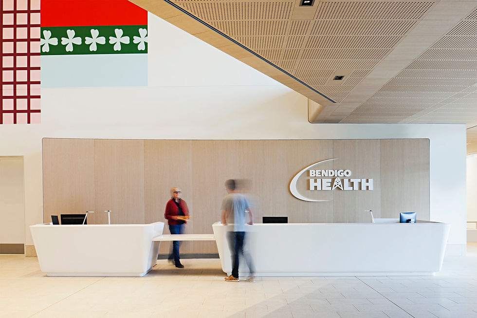 Bendigo Health reception desk