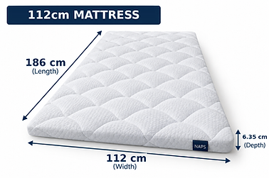 112cm Campervan Mattress Size Guide