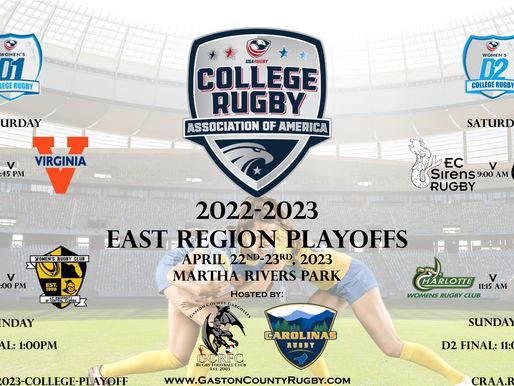 Gaston County RFC and CGRU to Host Exciting Women's College Rugby playoffs at Martha Rivers Park