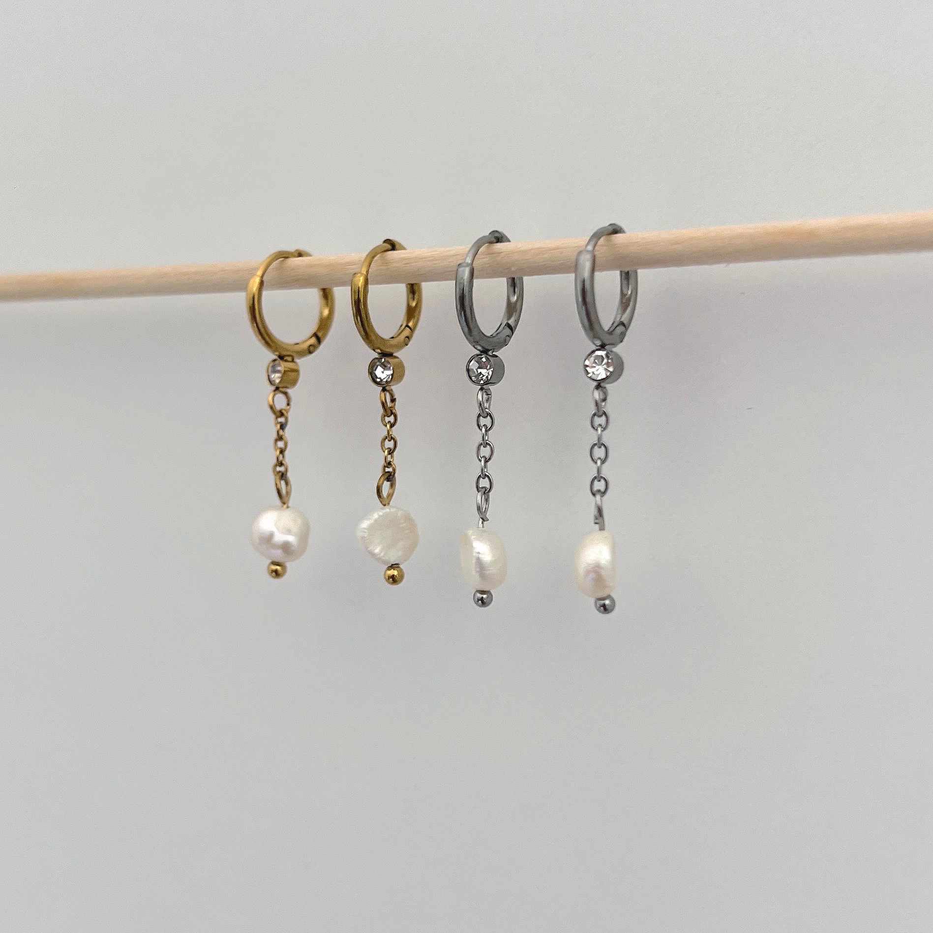 PENDIENTES PERLA CIRCON