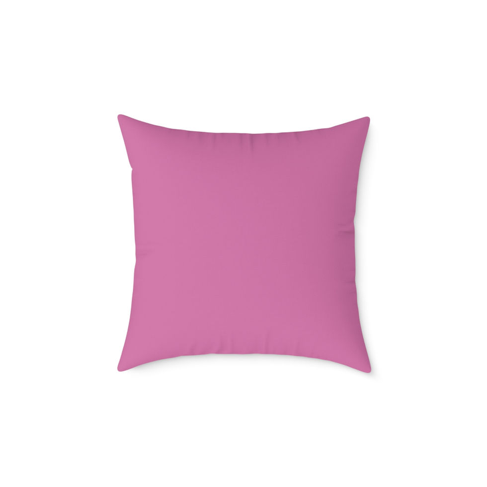 Thumbnail: Sleeping Beauty Pink and White Pillow Square Poly Canvas Pillow