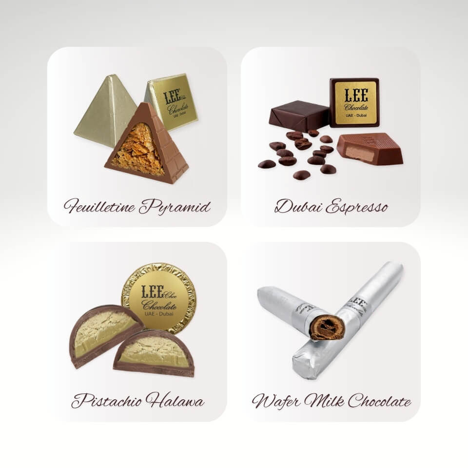 LEE Cream & Wafer Chocolate Collection 36 Stuks - Orient Luxe