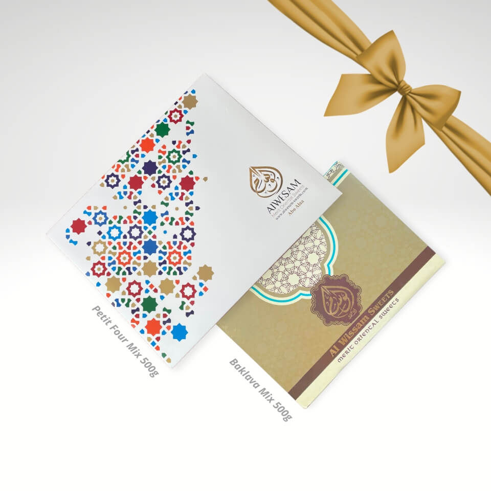 Luxe Oosterse Baklava Mix 500g & Luxe Petit Four Mix 500g Alwisam Sweets