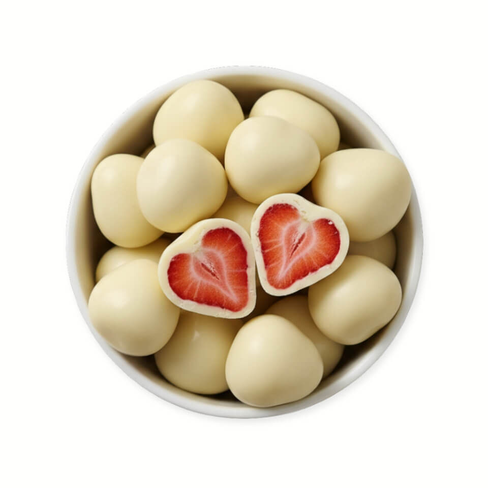 Yoghurt Chocolade Gevriesdroogde Aardbeien 250g - Orient Luxe