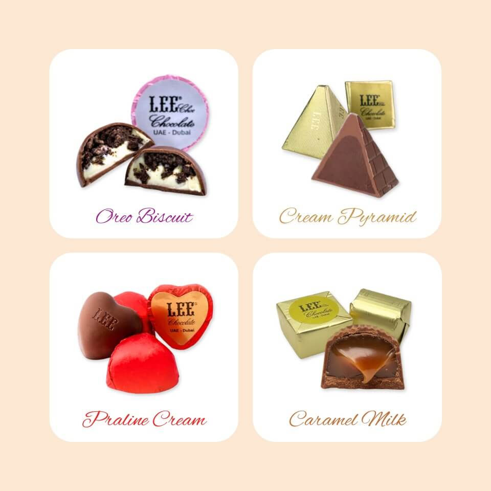 LEE Cream Filling Chocolate Collection 36 Stuks - Orient Luxe