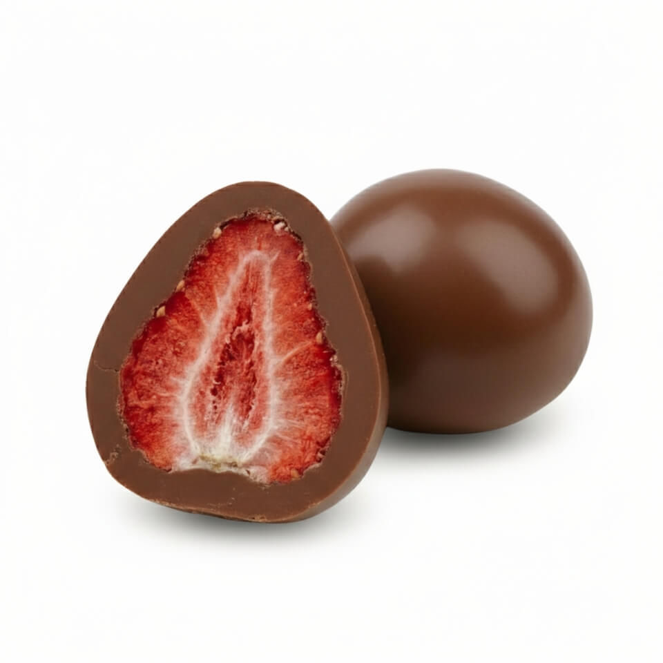 Melk Chocolade Gevriesdroogde Aardbeien 250g - Orient Luxe