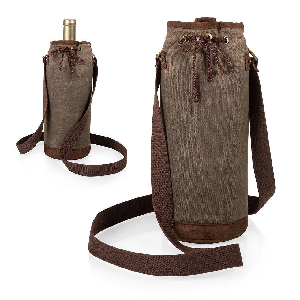 Catalog No. 621-00-140 - Waxed Canvas Wine Tote