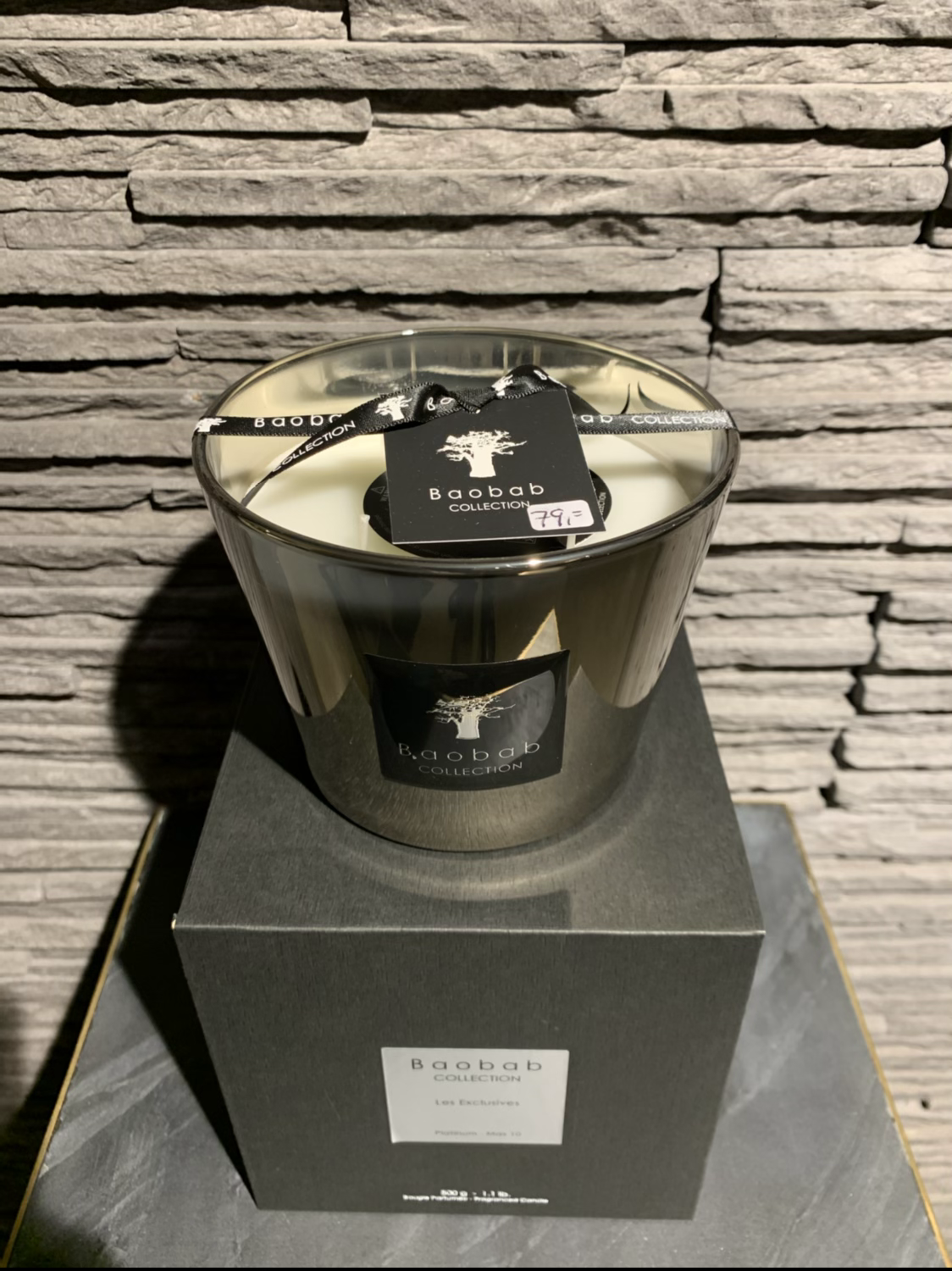 Geurkaars Platinum Amber-Grapefruit Max 10