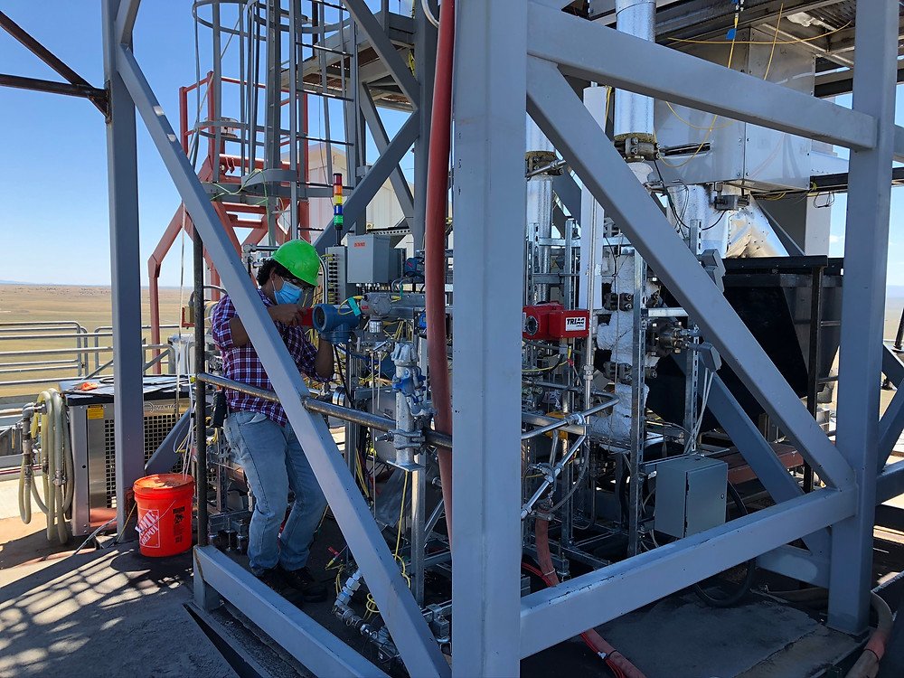 Francisco working on Sandia Labs' CSP system