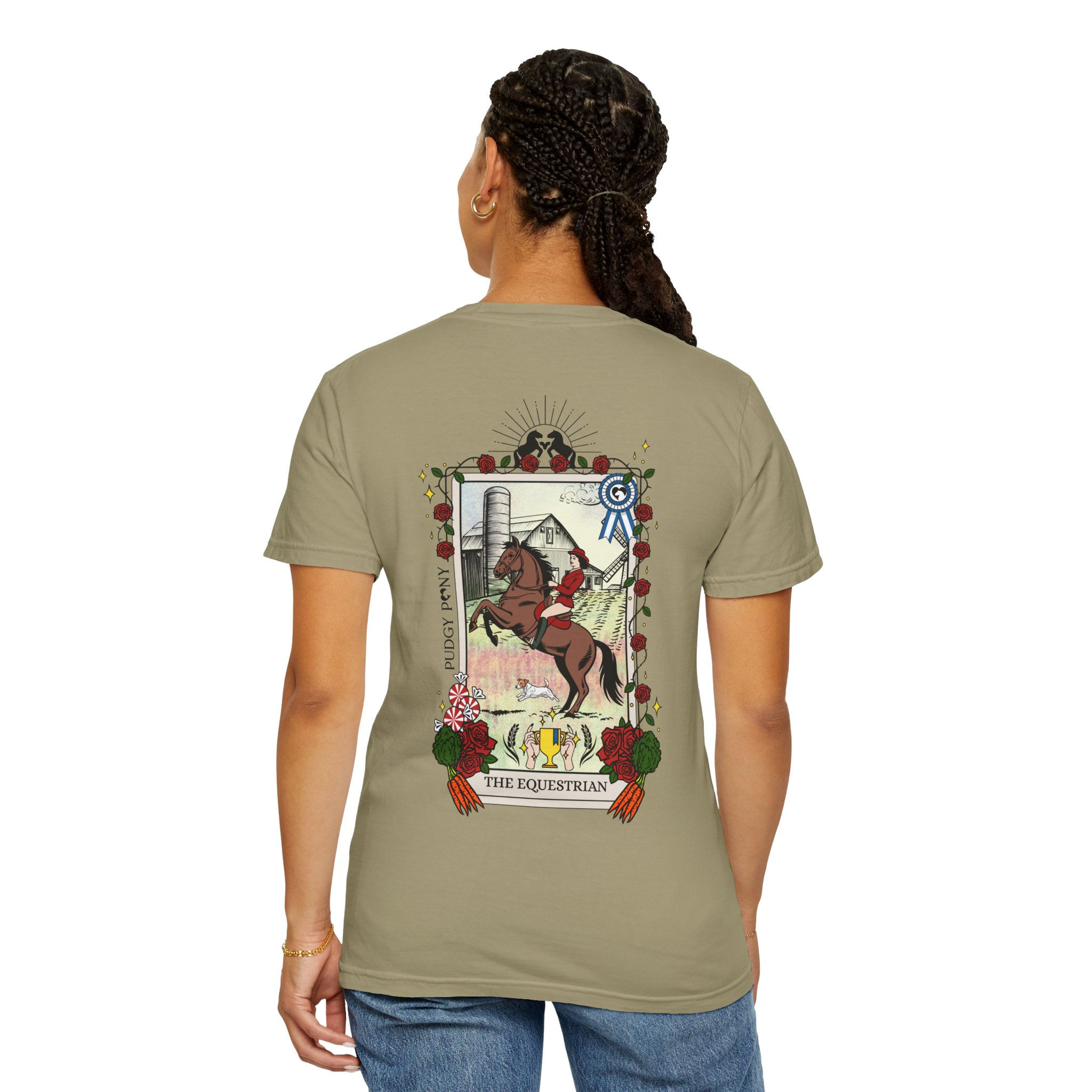 Equestrian Tarot T-Shirt — 'The Equestrian' Horse Rider Graphic Tee
