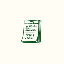 Illustration of a notepad with text "Seasonal jobs reminder" on it.