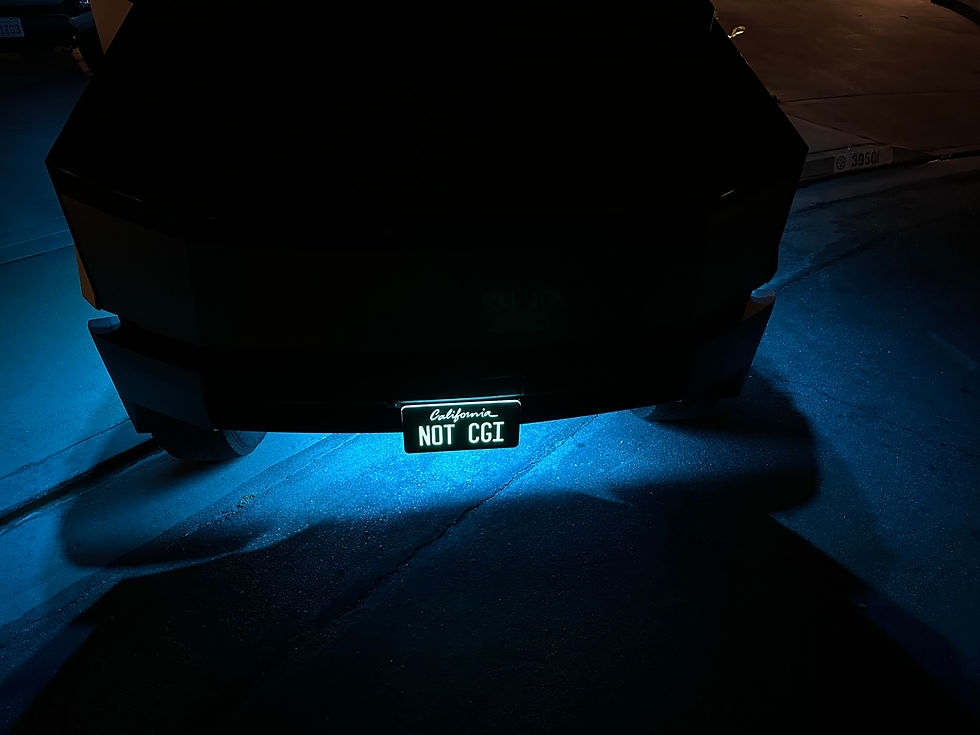 Thumbnail: Custom Light Up License Plate