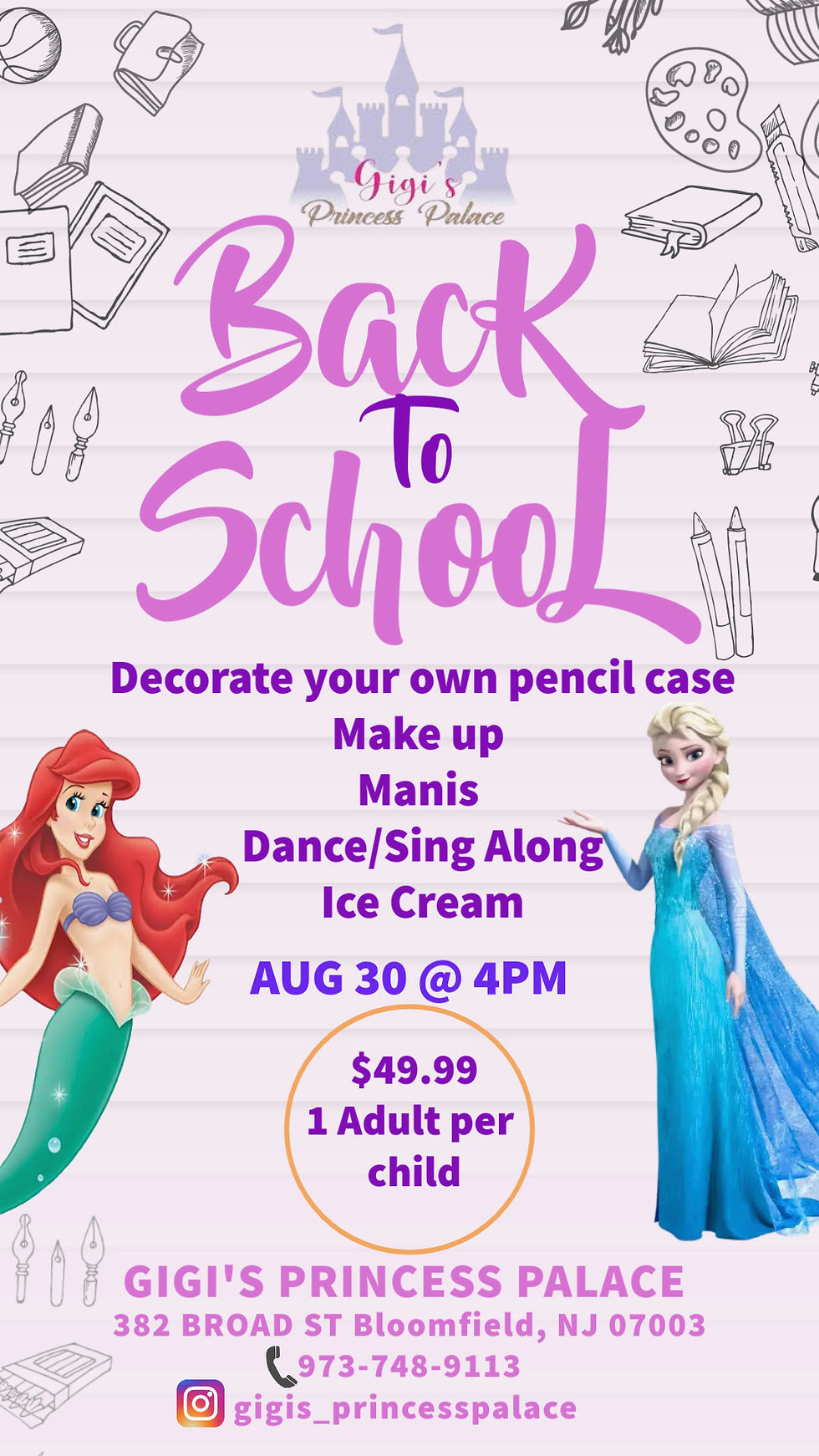 Back to school party 