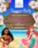 Summer Party with Ariel and Moana