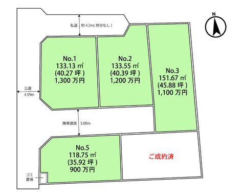 【大井町 金子】全5区画の開発分譲地!開放感のある角地や陽当たり良好な南道路区画が魅力☆敷地面積35坪〜45坪!