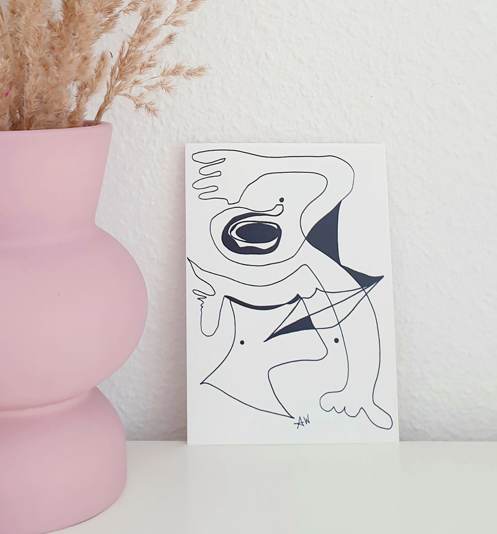 Miniaturbild: Kunstdruck "Die Dame" A4 A6