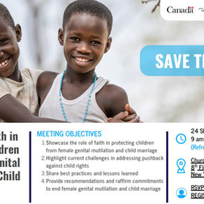 Religions for Peace and UNICEF host UNGA80 Side Event on combatting FGM and Child Marriage