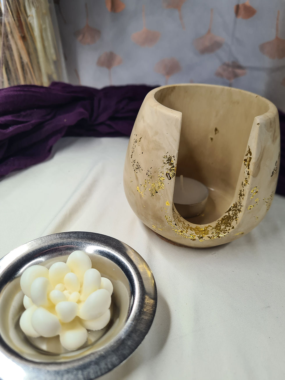 Miniature : Brûle parfum fait main modèle Pot arrondi