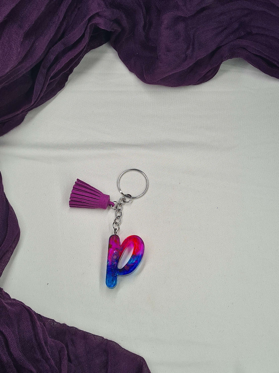 Miniature : Porte-clés lettre P modèle "Fun"