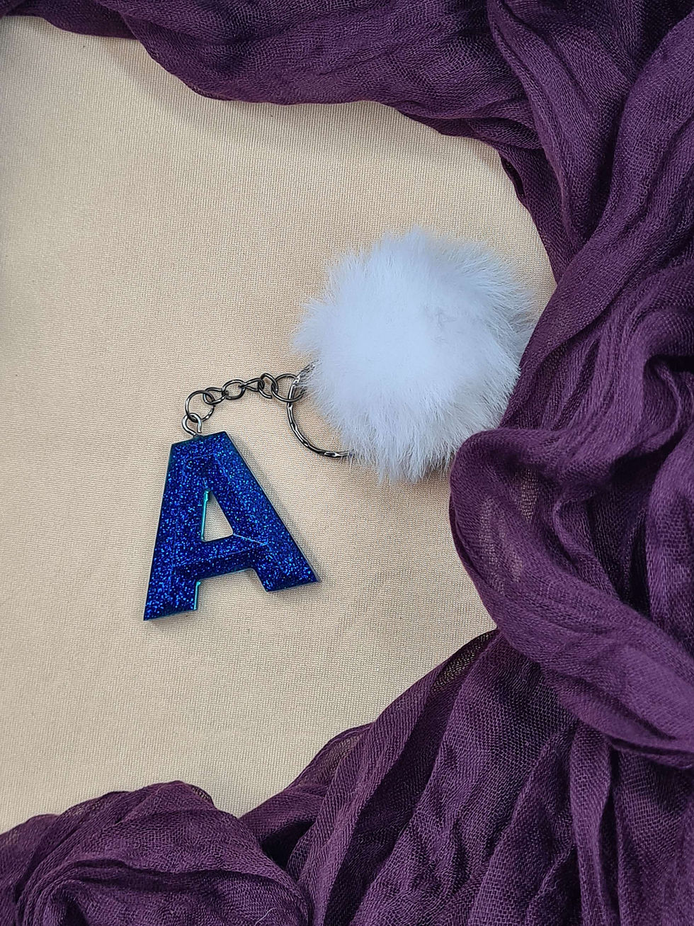 Miniature : Porte clés lettre A modèle "Pyramide"