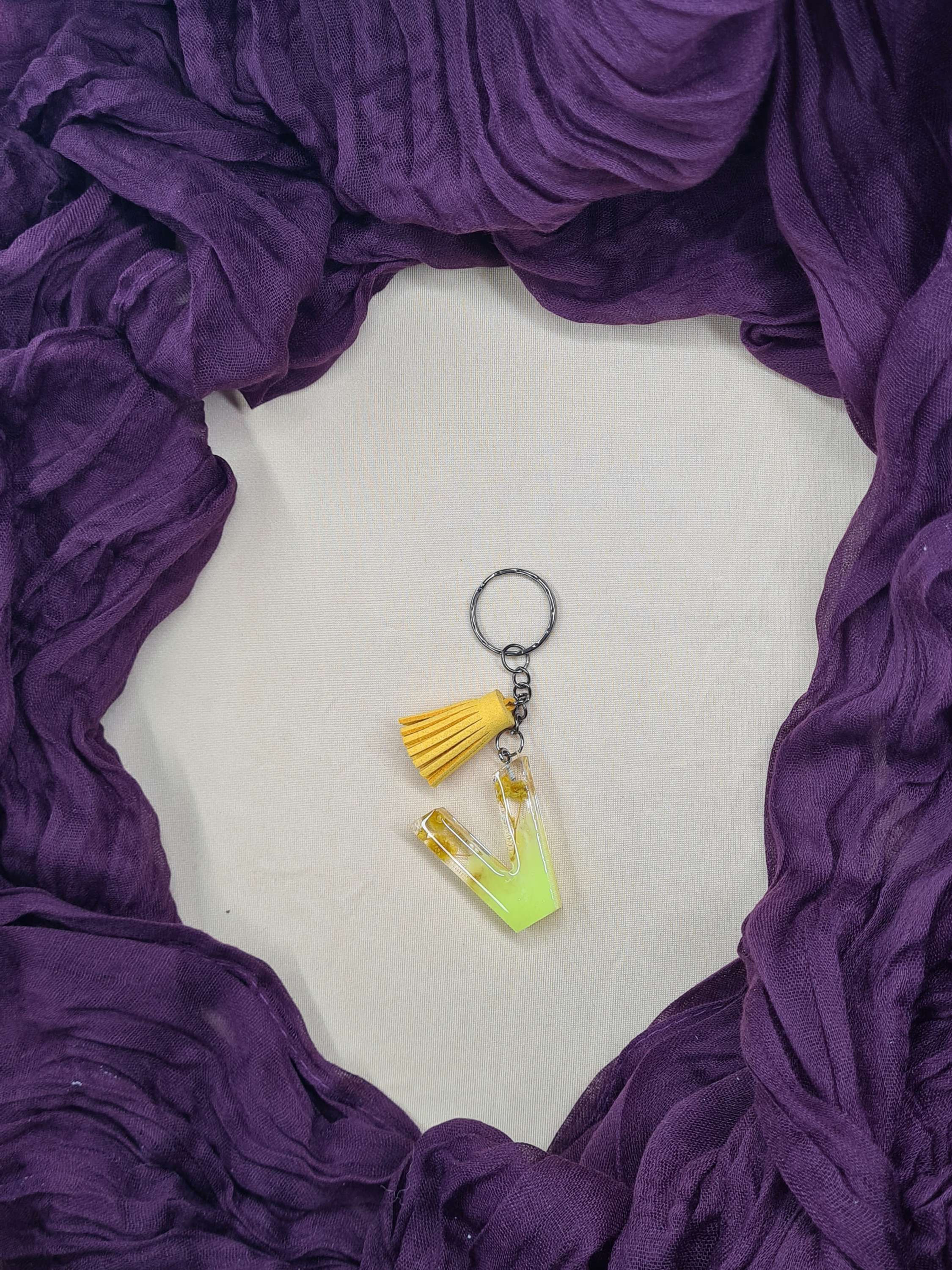 Porte clés lettre V modèle "Anglais"