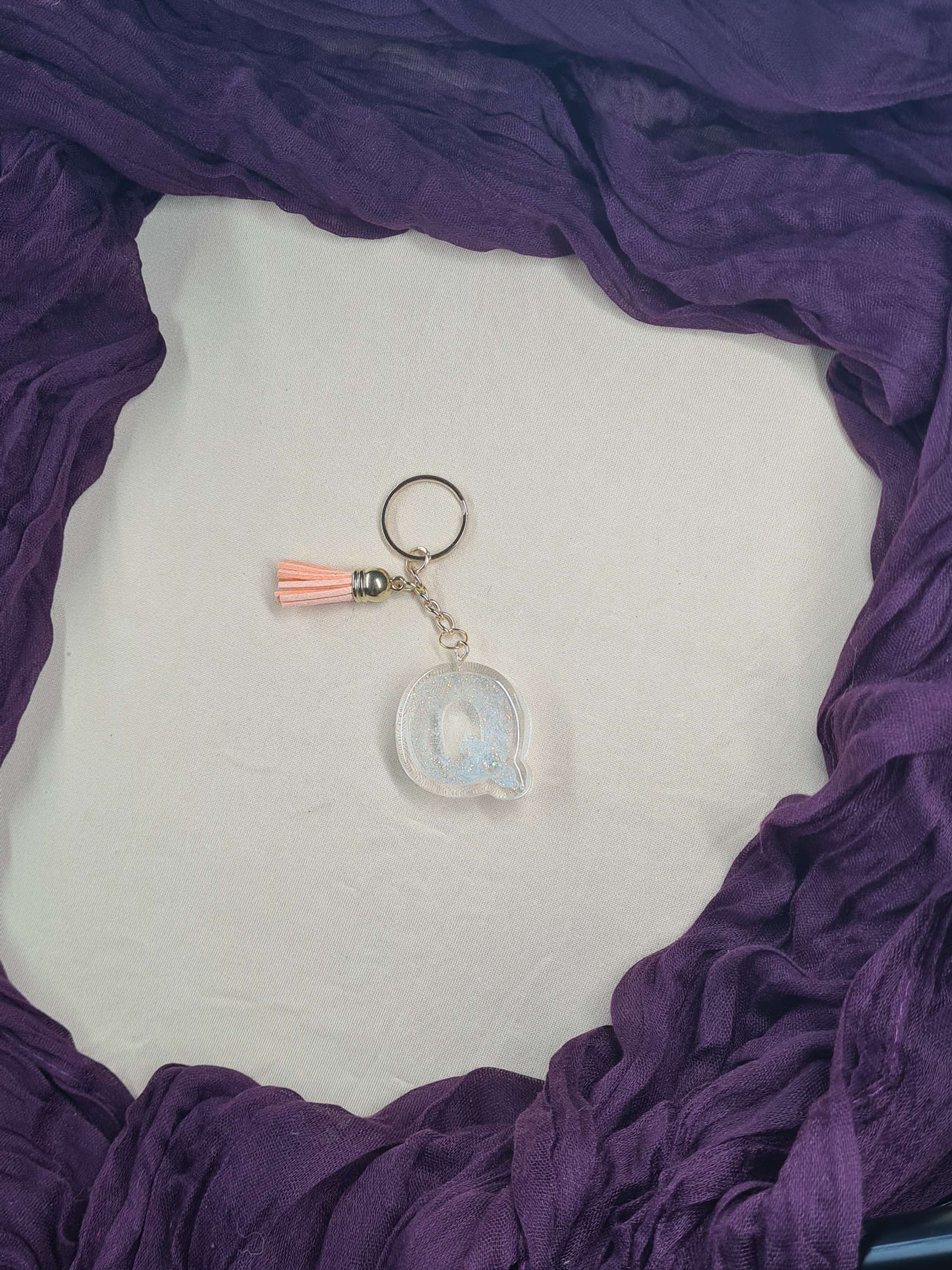 Porte clés lettre Q modèle "Shaker"