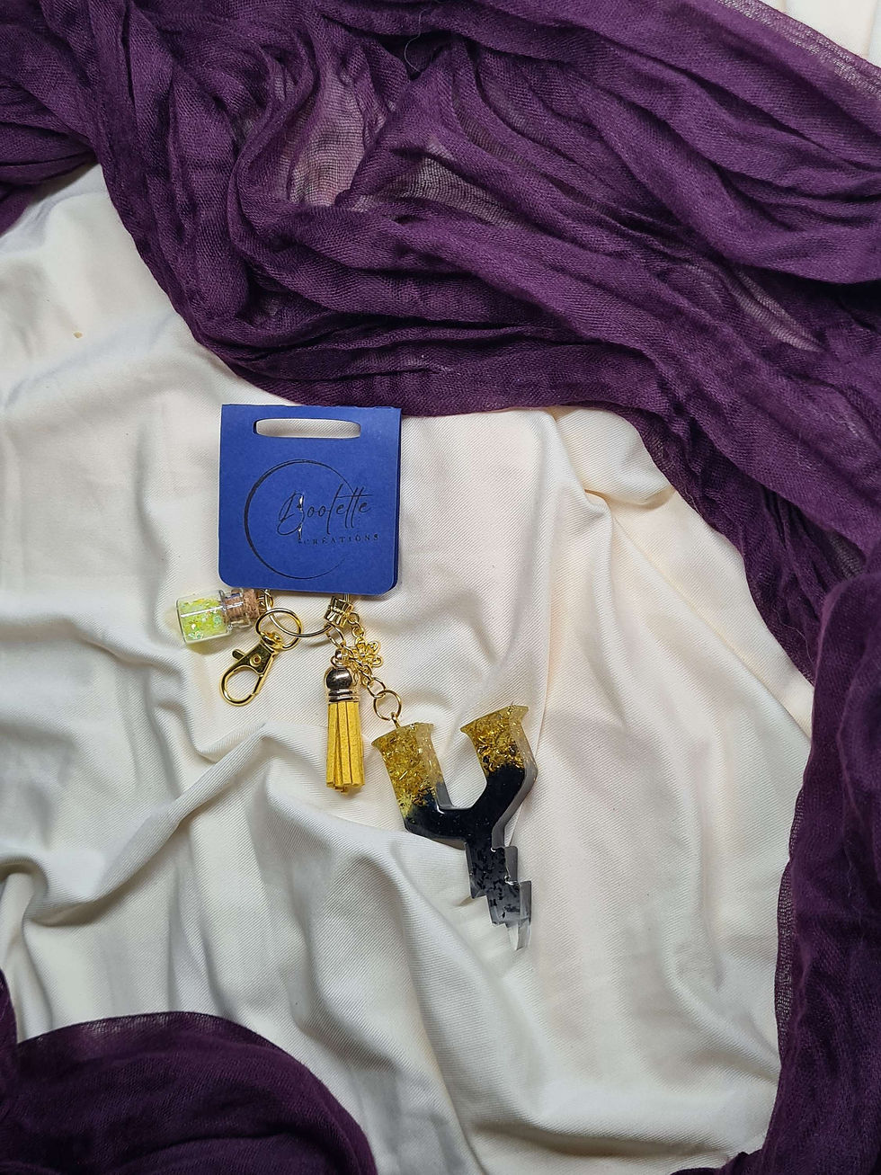 Miniature : Porte clés lettre Y modèle "sorcier"