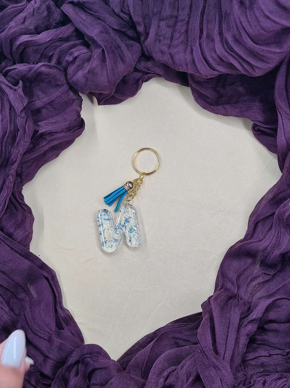 Miniature : Porte clés lettre N modèle "Bulle"