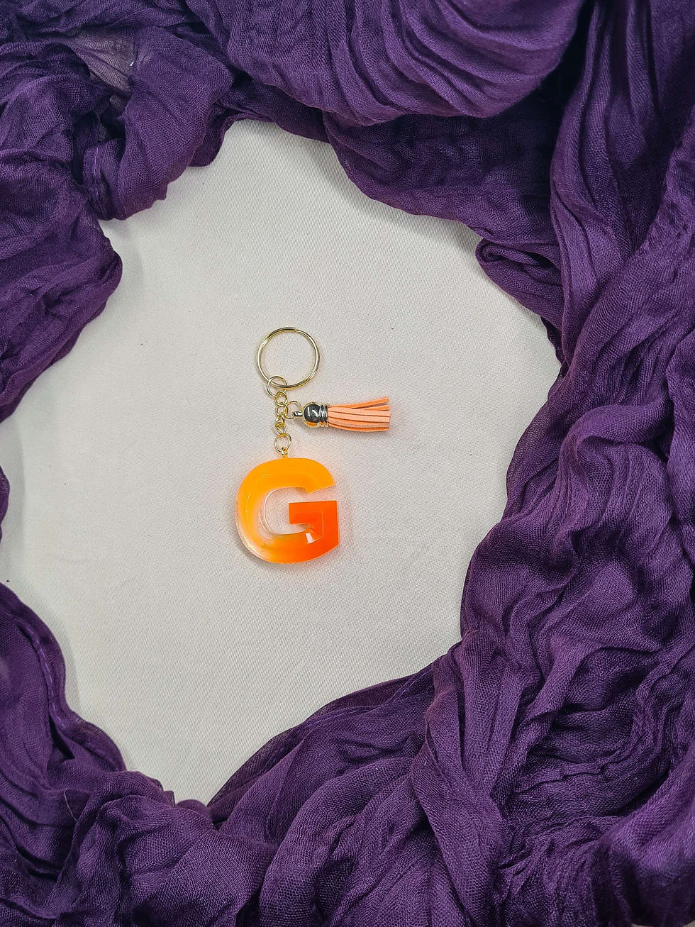 Miniature : Porte clés lettre G modèle "Pyramide"